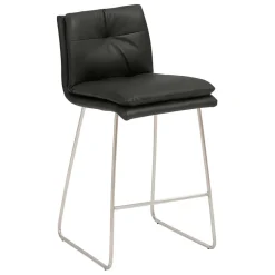 Wohnen Barstuhl mit Kufengestell Edelstahl modern - Avila