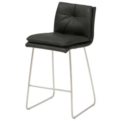 Wohnen Barstuhl mit Kufengestell Edelstahl modern - Avila