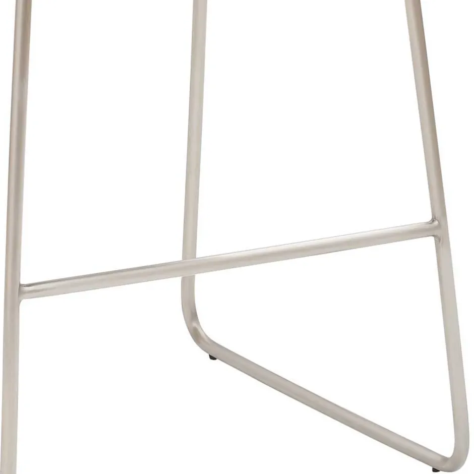 Wohnen Barstuhl mit Kufengestell Edelstahl modern - Avila