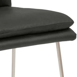 Wohnen Barstuhl mit Kufengestell Edelstahl modern - Avila