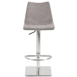 Wohnen Barstuhl mit Schalensitz in Lichtgrau - Inn