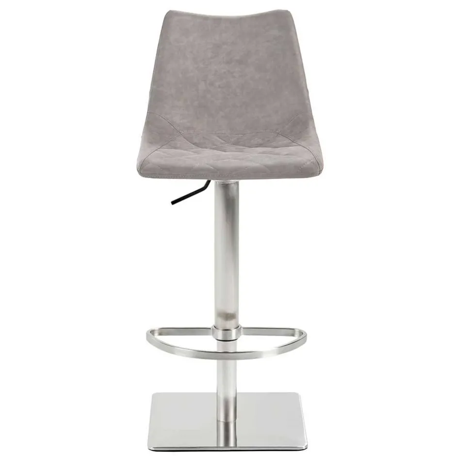 Wohnen Barstuhl mit Schalensitz in Lichtgrau - Inn