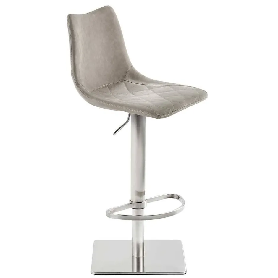 Wohnen Barstuhl mit Schalensitz in Lichtgrau - Inn