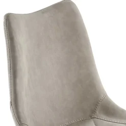 Wohnen Barstuhl mit Schalensitz in Lichtgrau - Inn