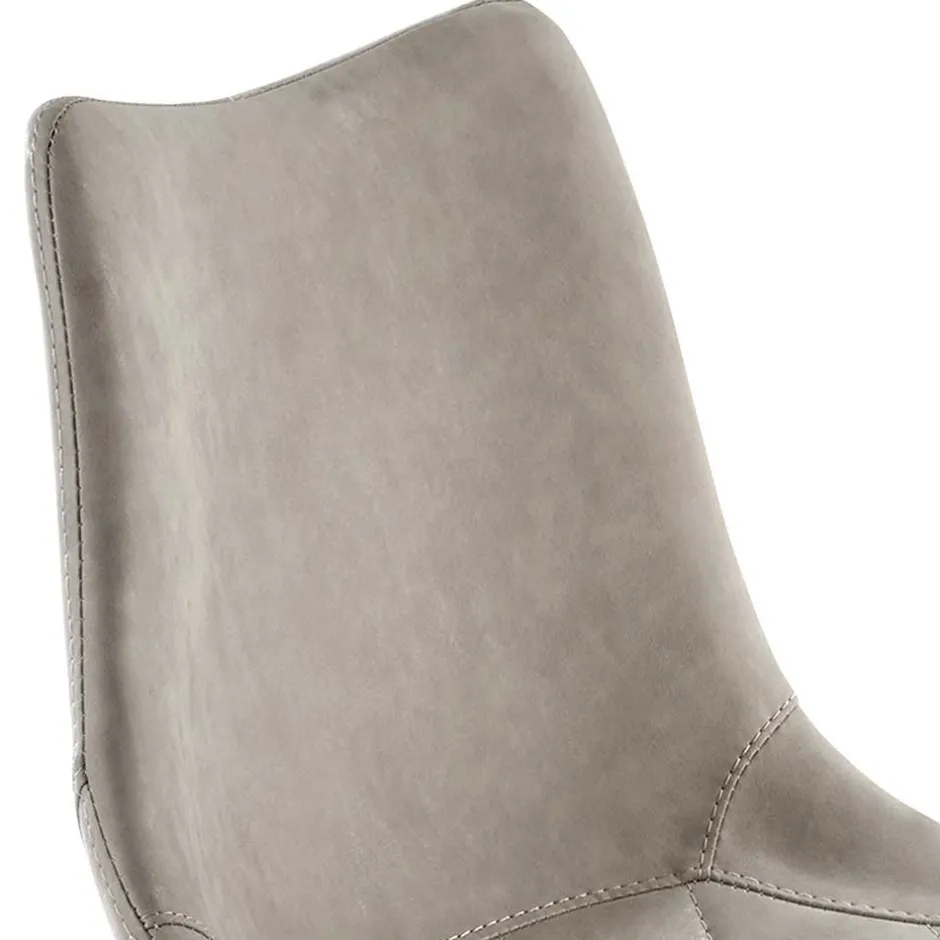 Wohnen Barstuhl mit Schalensitz in Lichtgrau - Inn