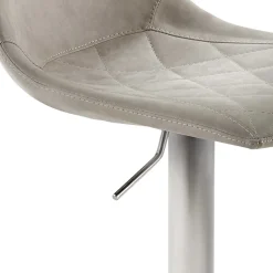 Wohnen Barstuhl mit Schalensitz in Lichtgrau - Inn