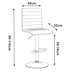 Wohnen Barstuhl mit Tellerfuß - Grodasso