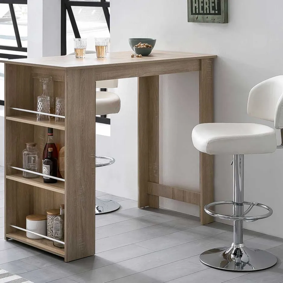 Bartisch mit Regal in Sonoma-Eiche - Calls^Wohnen New