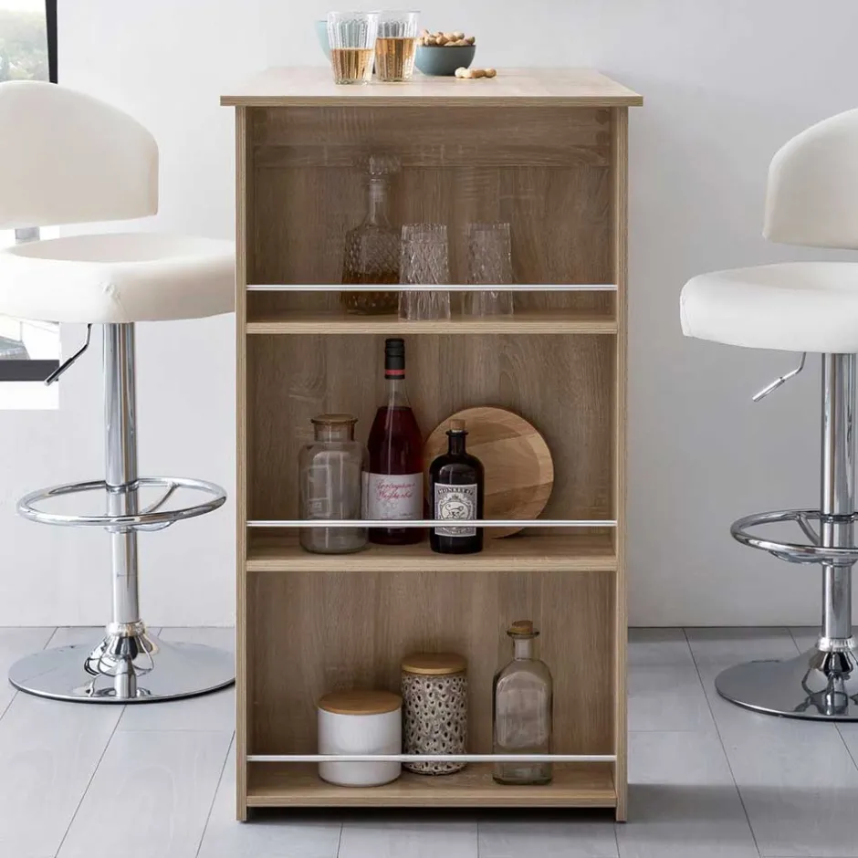 Bartisch mit Regal in Sonoma-Eiche - Calls^Wohnen New