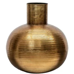 Wohnen Bauchige Vasen in Altmessingfarben - Miriam (2er Set)