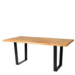 Wohnen Baumkante Esszimmertisch aus Wildeiche massiv - Jessmine