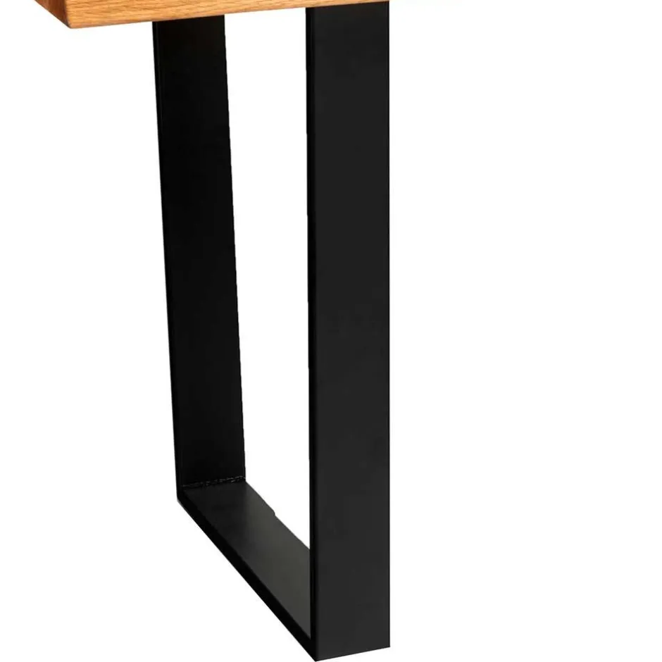 Wohnen Baumkante Esszimmertisch aus Wildeiche massiv - Jessmine