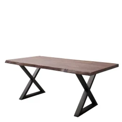 Baumkanten Esszimmertisch in Walnuss - Adakras^Wohnen Clearance