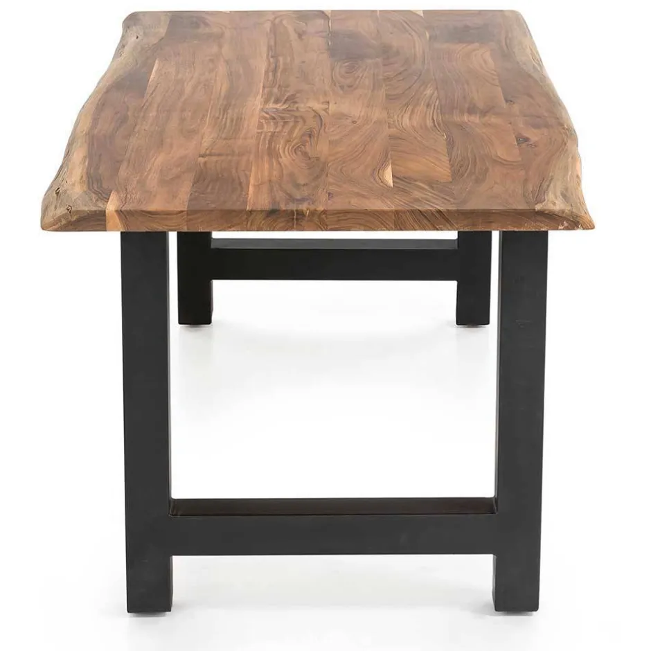 Baumkanten Tischgruppe Set - Bryan (fünfteilig)^Wohnen Outlet