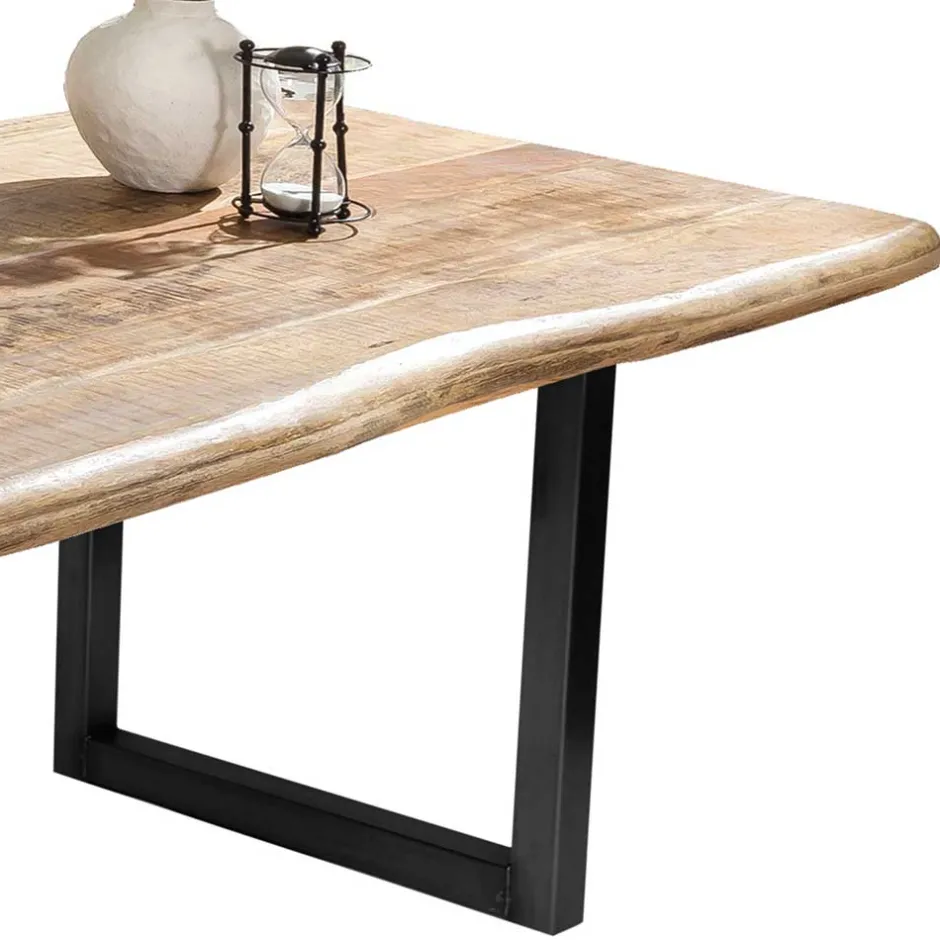 Wohnen Baumkantentisch aus Mangobaum Massivholz - Danae