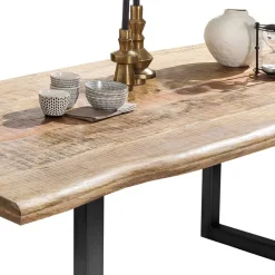 Wohnen Baumkantentisch aus Mangobaum Massivholz - Danae