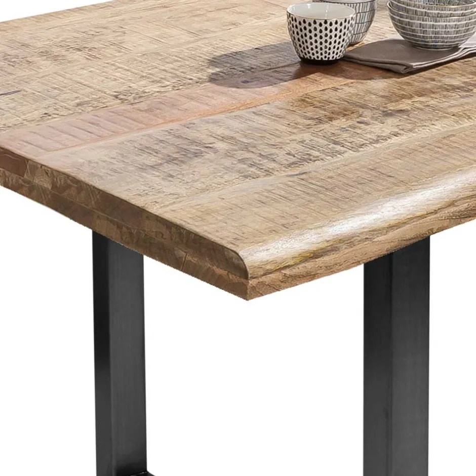 Wohnen Baumkantentisch aus Mangobaum Massivholz - Danae