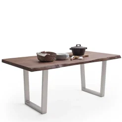 Baumkanten-Tisch in Walnuss Braun - Bennetto^Wohnen