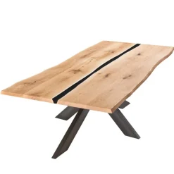 Wohnen Baumkantentisch mit Epoxid-Harz-Einlage - Cocktail