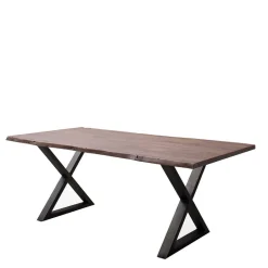 Baumkantentisch mit X Gestell - Geniasan^Wohnen Sale