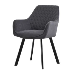 Baumkantentisch und Samtstühle Set - Omanu (fünfteilig)^Wohnen Online