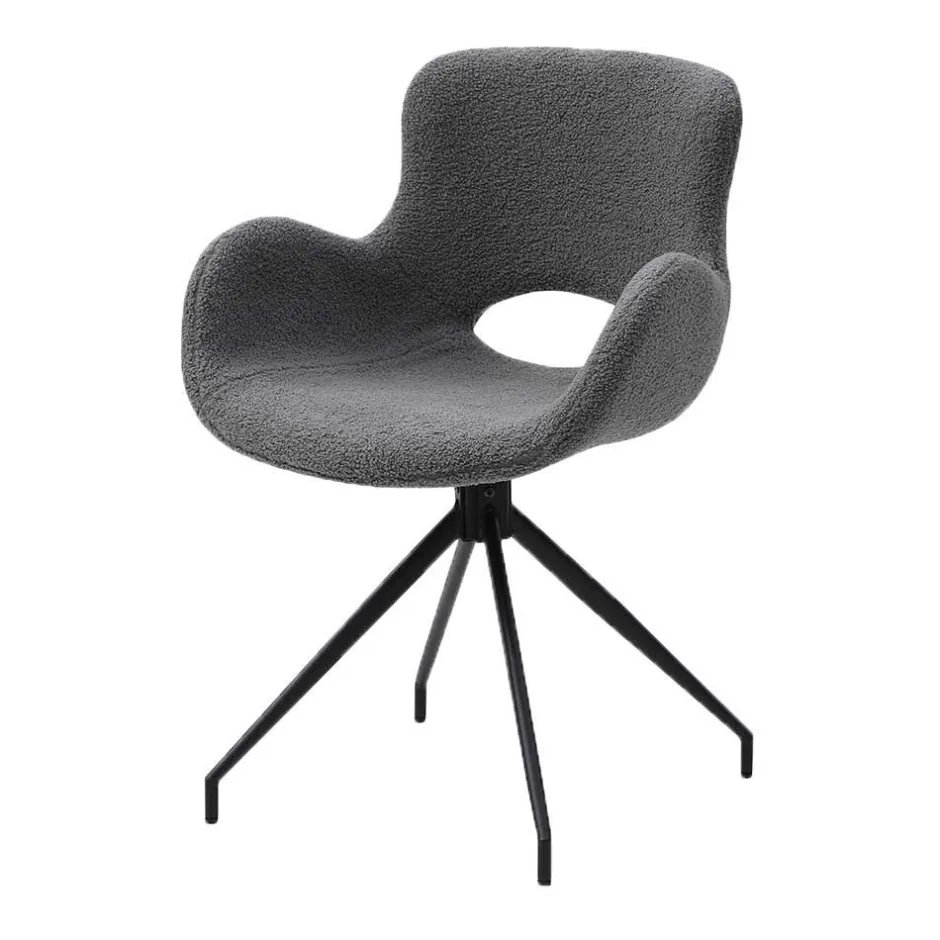 Wohnen Baumkantentisch und Tischsessel Set - Eulena (fünfteilig)