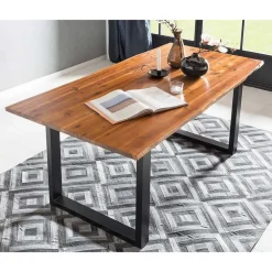 Baumkantentisch und vier Stühle Set - Lago (fünfteilig)^Wohnen Best