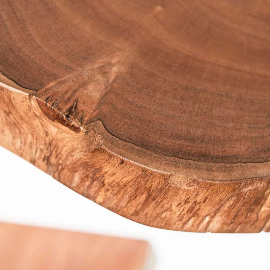 Wohnen Baumscheiben Wandboards aus Akazie Massivholz - Tofana (dreiteilig)