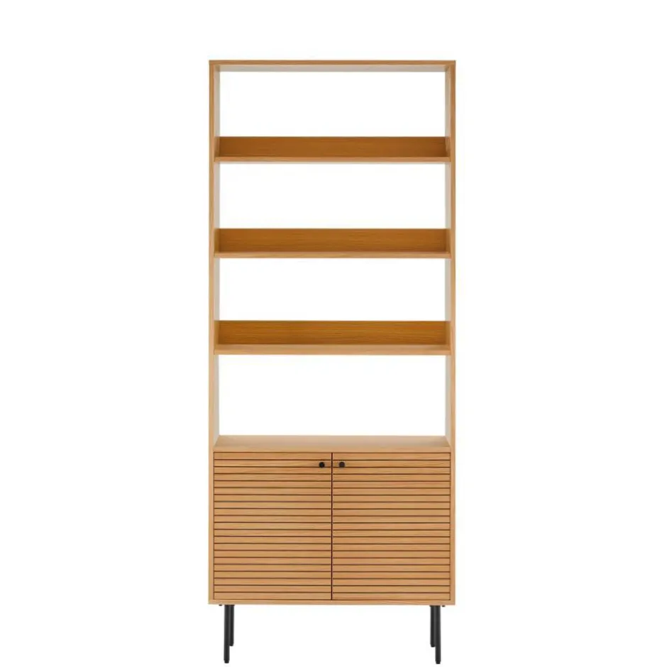 Wohnen Bücherregal mit Eiche Furnier - Virona