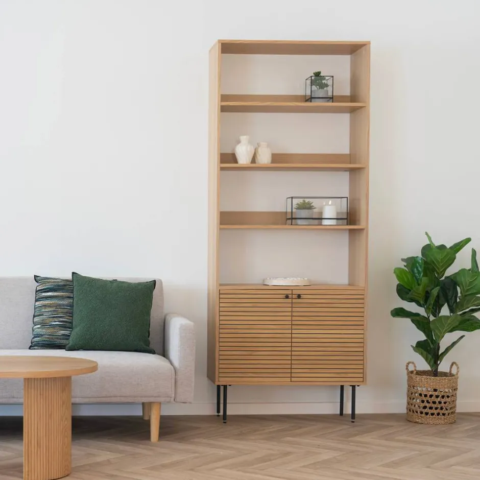 Wohnen Bücherregal mit Eiche Furnier - Virona