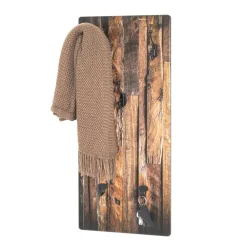 Bedruckte Garderobe im Vintage Holz Dekor - Cuyano^Wohnen Sale