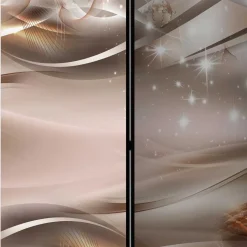 Bedruckter Paravent in Braun & Grau - Vannos^Wohnen Sale