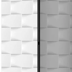 Bedruckter Paravent in Kachel Optik Weiß Hellgrau - Pelevas^Wohnen Outlet