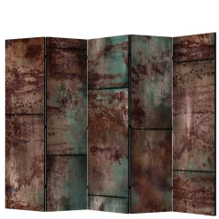 Bedruckter Paravent in Metallstruktur Optik - Save^Wohnen New