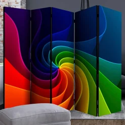 Bedruckter Paravent in Regenbogenfarben - Mapel^Wohnen Clearance