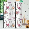 Bedruckter Paravent mit Origami Dinos - LittleBill^Wohnen Sale