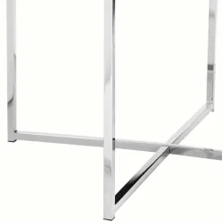 Wohnen Beistelltisch aus Glas in Marmoroptik - Annike