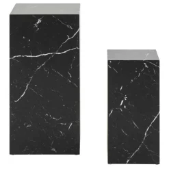 Beistelltisch Duo in Schwarz Marmor Optik - Lavizius (zweiteilig)^Wohnen New