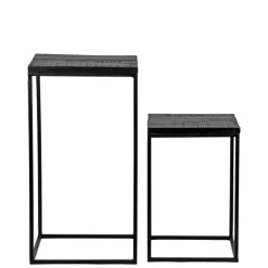 Beistelltisch Duo in Schwarz - Asnada (zweiteilig)^Wohnen New