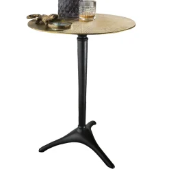 Beistelltisch in Altgold & Schwarz - Gomeria^Wohnen Clearance