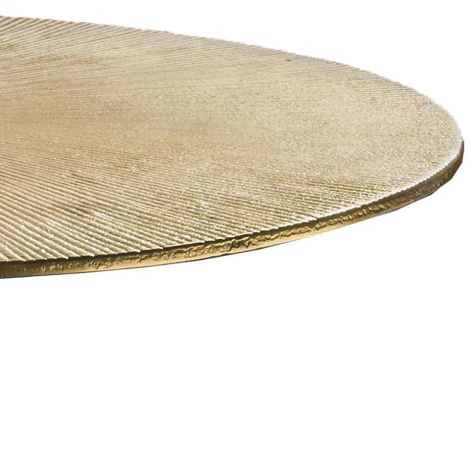 Beistelltisch in Altgold & Schwarz - Gomeria^Wohnen Clearance