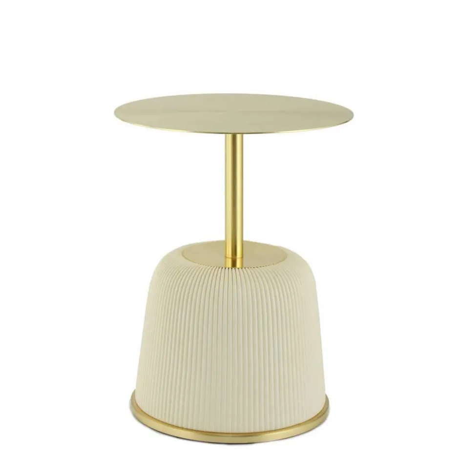 Beistelltisch in Gold und Cremeweiß - Dancer^Wohnen Sale
