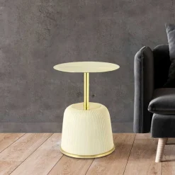Beistelltisch in Gold und Cremeweiß - Dancer^Wohnen Sale