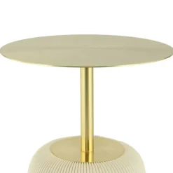 Beistelltisch in Gold und Cremeweiß - Dancer^Wohnen Sale