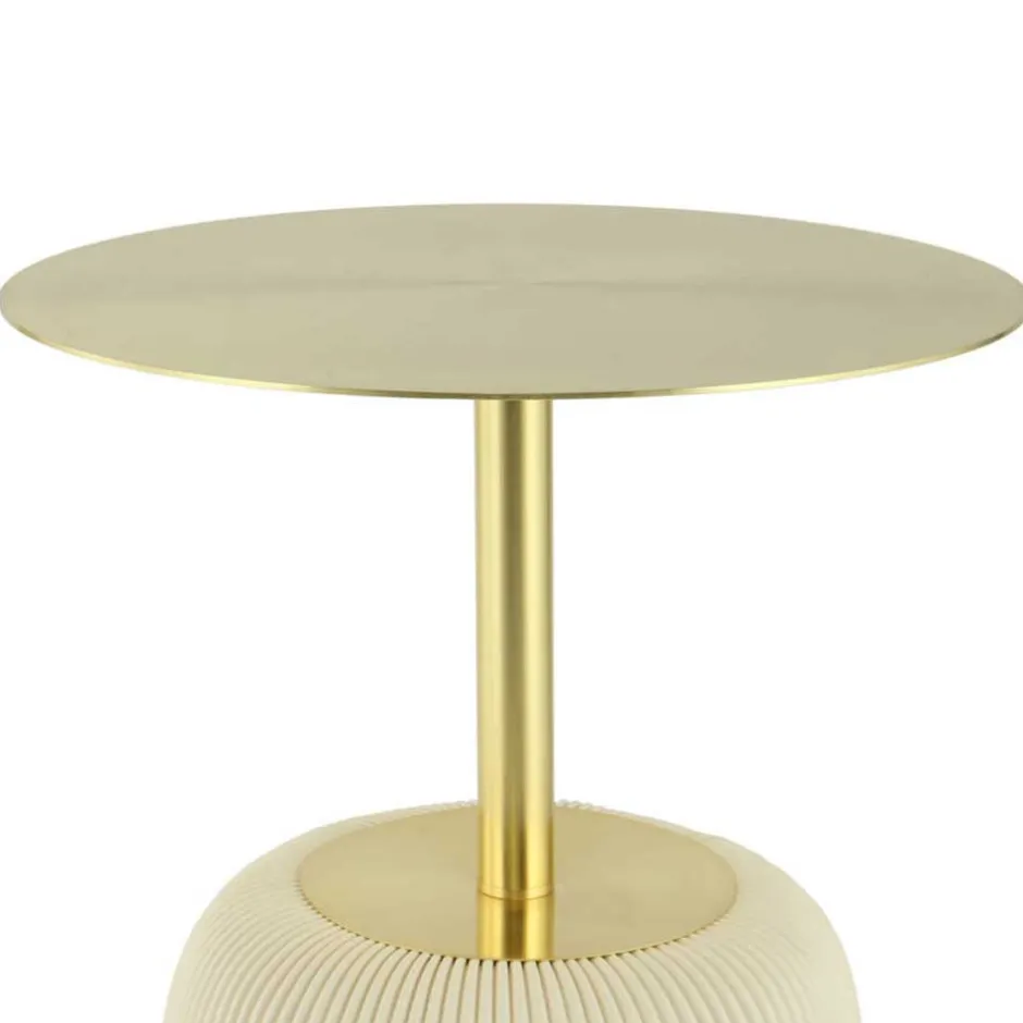 Beistelltisch in Gold und Cremeweiß - Dancer^Wohnen Sale