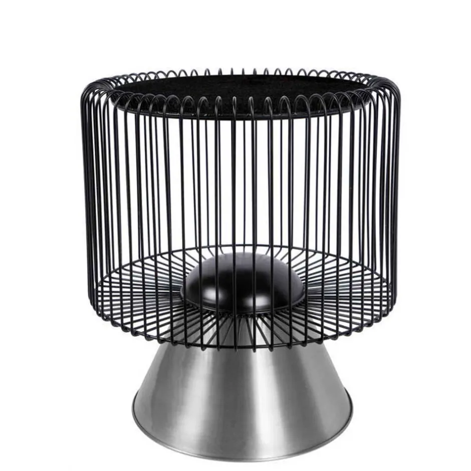 Wohnen Beistelltisch in Schwarz Marmorplatte - Davork