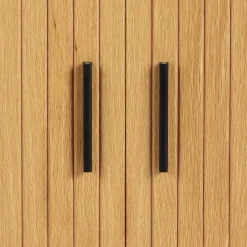 Wohnen Beistelltisch Nachtkommode mit Schiebetüren - Barnetta