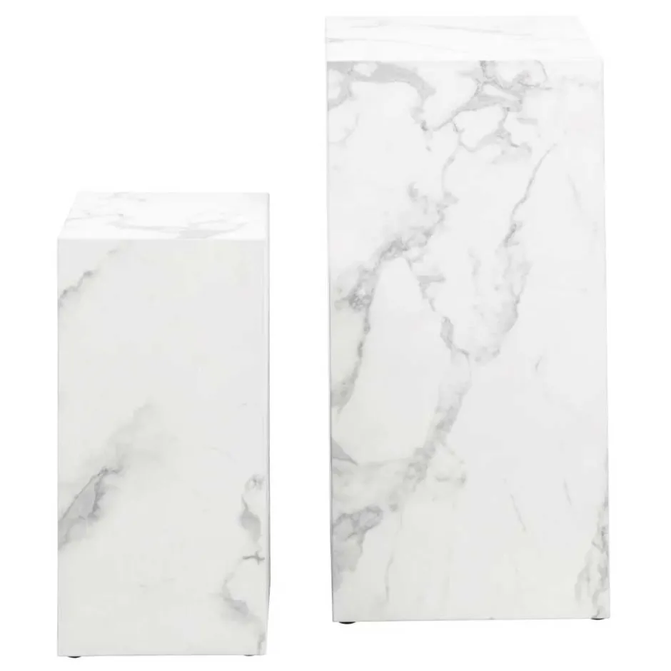 Beistelltisch Set in Marmor Optik - Buryas (zweiteilig)^Wohnen Hot