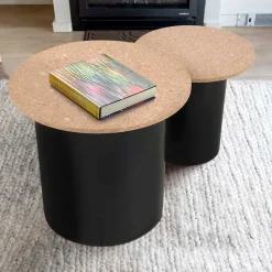 Beistelltische mit Korkplatte - Gaddy (zweiteilig)^Wohnen Hot