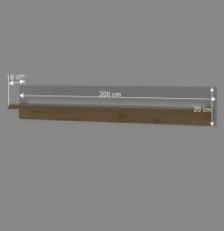 Wohnen Beleuchtete TV Anbauwand Möbelset - Racelyn (dreiteilig)